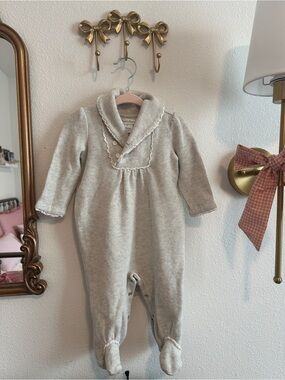 Ralph Lauren Grey Footed One-Piece